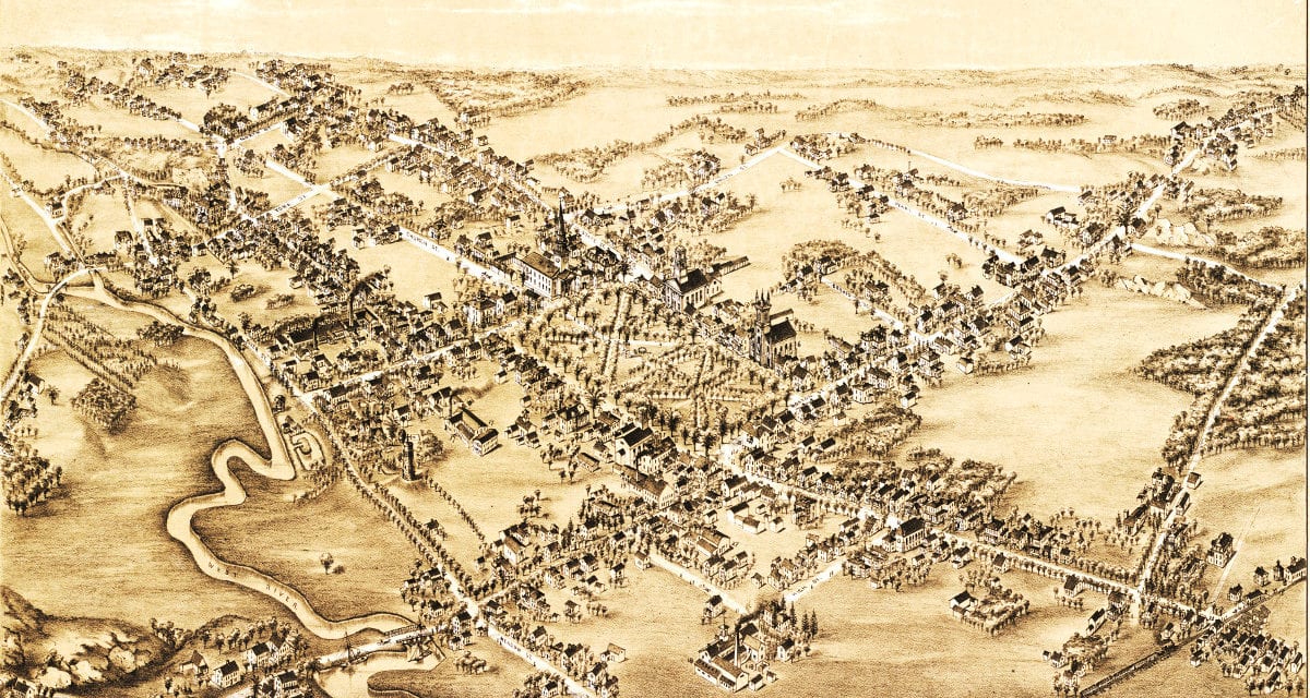 Vintage map of Guilford, Connecticut from 1881 - KNOWOL