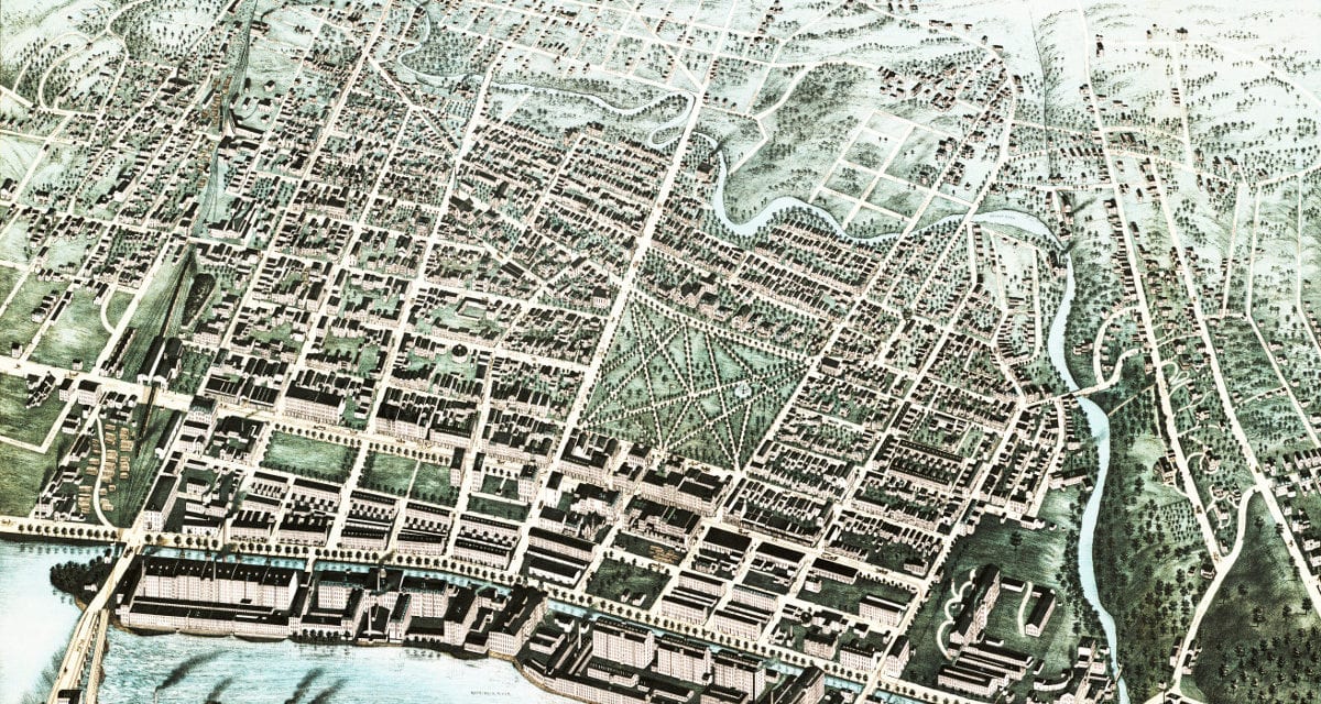 Beautifully detailed map of Lawrence, MA from 1876 KNOWOL