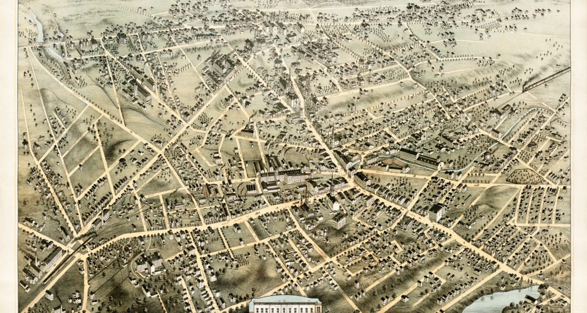 Amazing old map of Meriden, Connecticut from 1875 KNOWOL