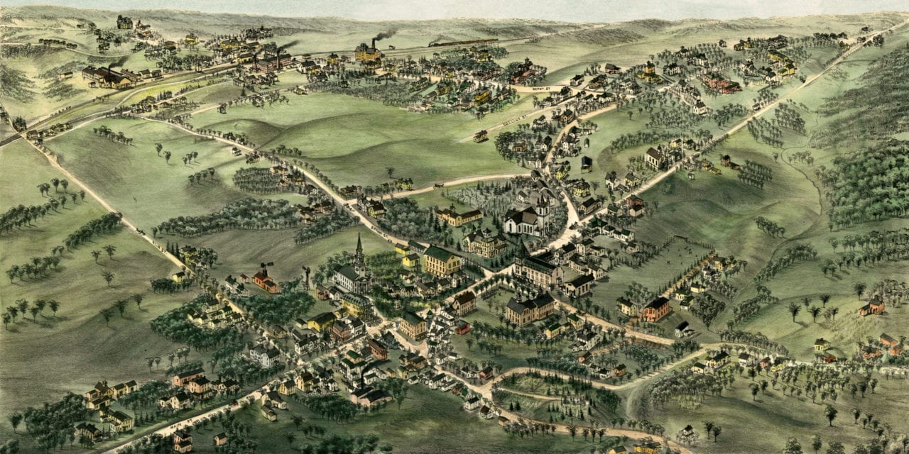 Beautifully restored map of Cheshire, CT from 1882 KNOWOL