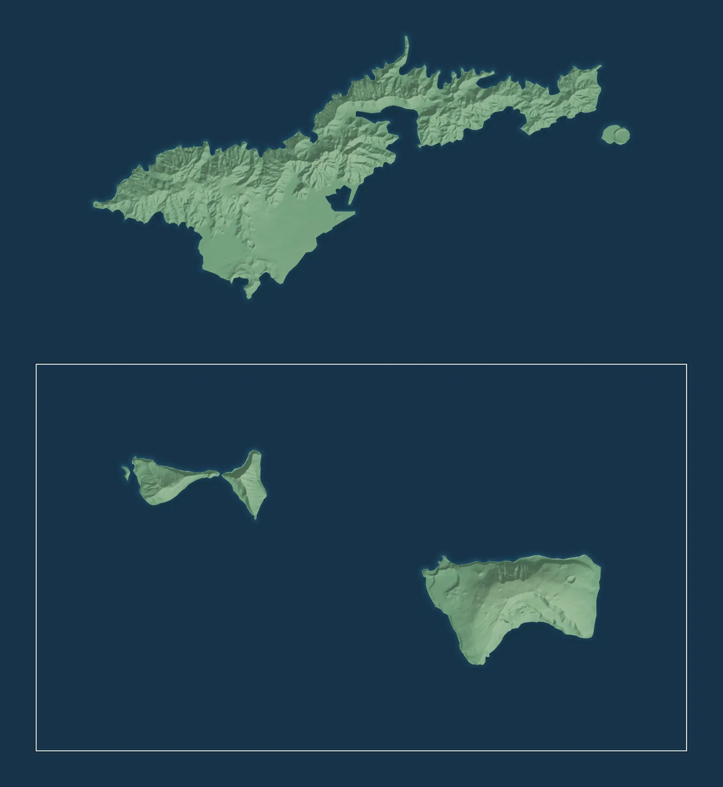 Map of American Samoa and its counties