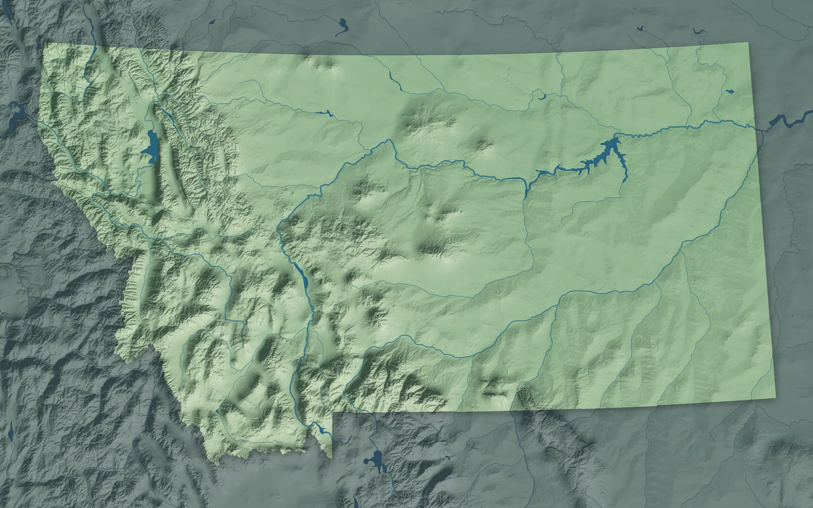Map of Montana and its counties