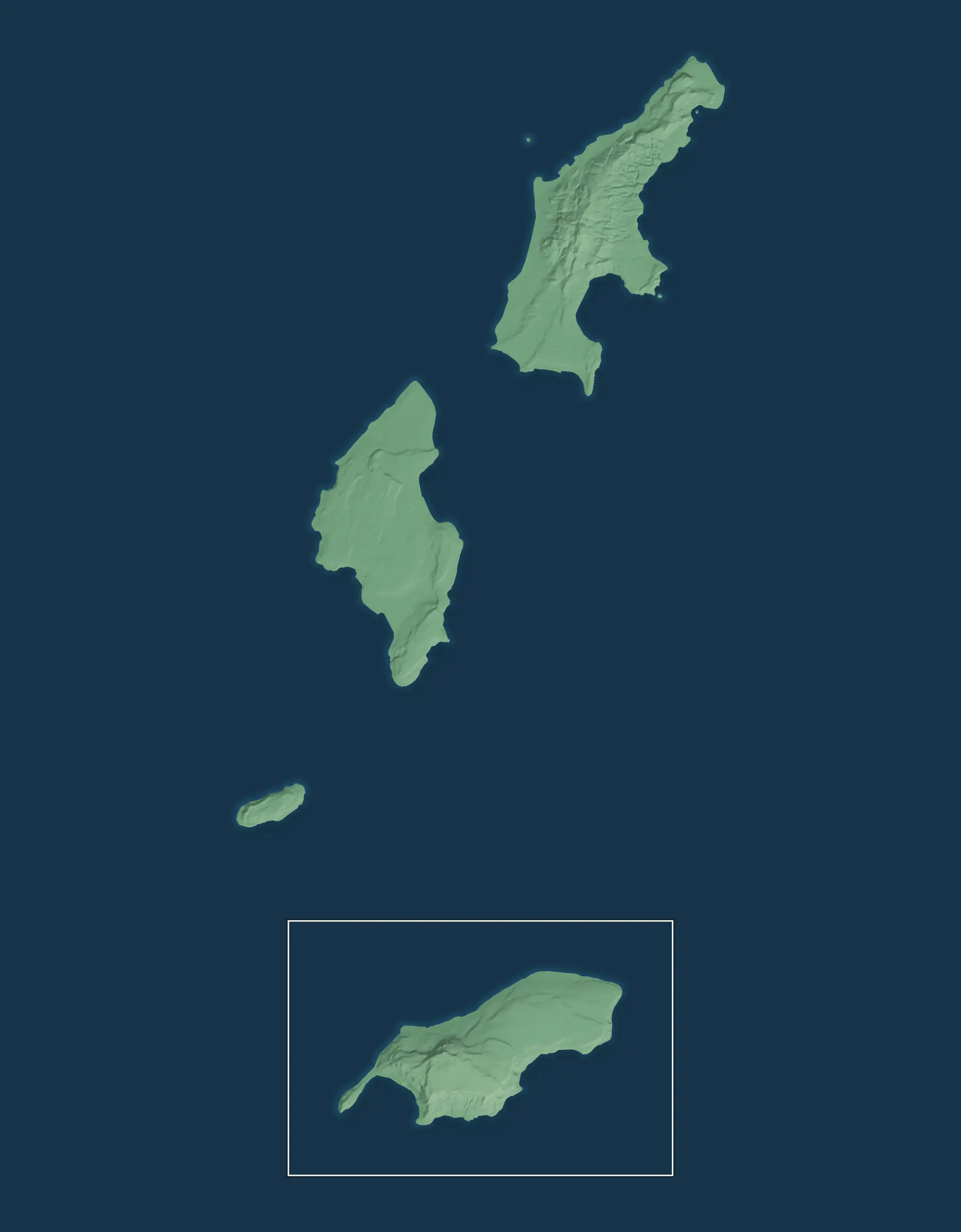 Map of Northern Mariana Islands and its counties