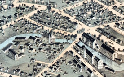 Beautifully restored map of Ware, Massachusetts from 1878