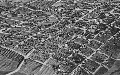 Beautifully restored map of Tallahassee, Florida from 1885