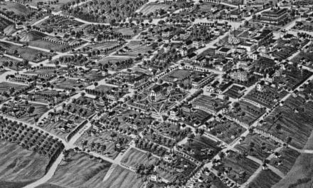 Beautifully restored map of Tallahassee, Florida from 1885