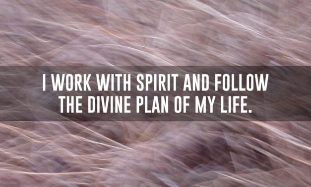 I work with Spirit and follow the Divine Plan