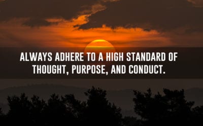 15 standards of conduct to live by