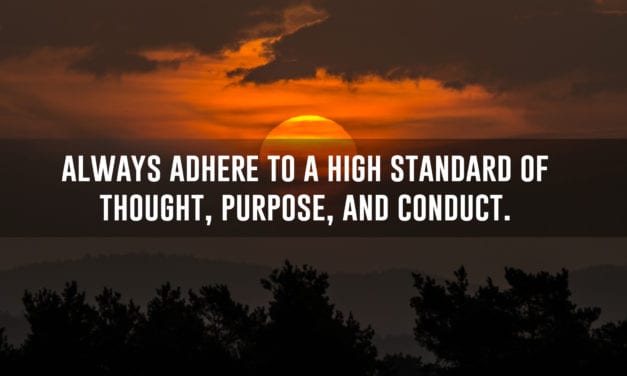 15 standards of conduct to live by