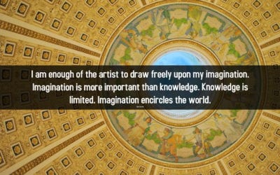 Imagination is more powerful than knowledge. Knowledge is limited…