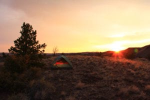 Sunrise over Spring Basin Wilderness in Oregon