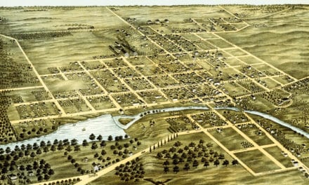 Beautifully restored map of Naperville, IL from 1869