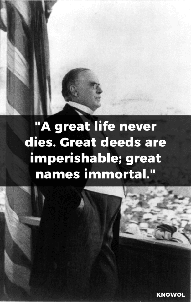 William Mckinley Quote : William McKinley Quote: "I do not prize the