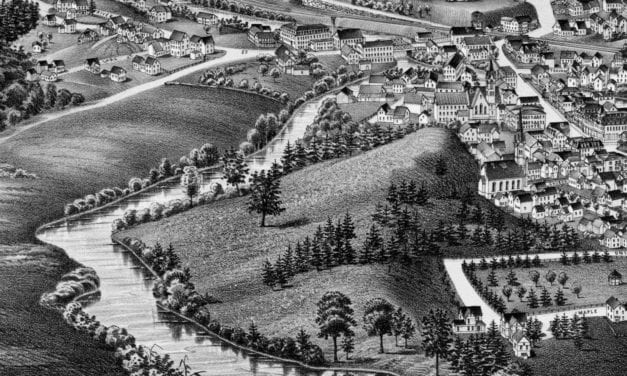 Beautifully detailed map of Athol, Massachusetts in 1887
