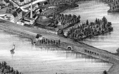 Beautifully detailed map of Ayer, Massachusetts from 1886