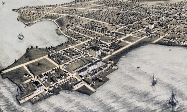 Beautifully restored map of College Point, Queens from 1876