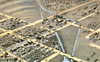 Beautifully restored map of Geneva, Wisconsin from 1871