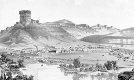 Beautifully detailed map of Green River, Wyoming in 1875