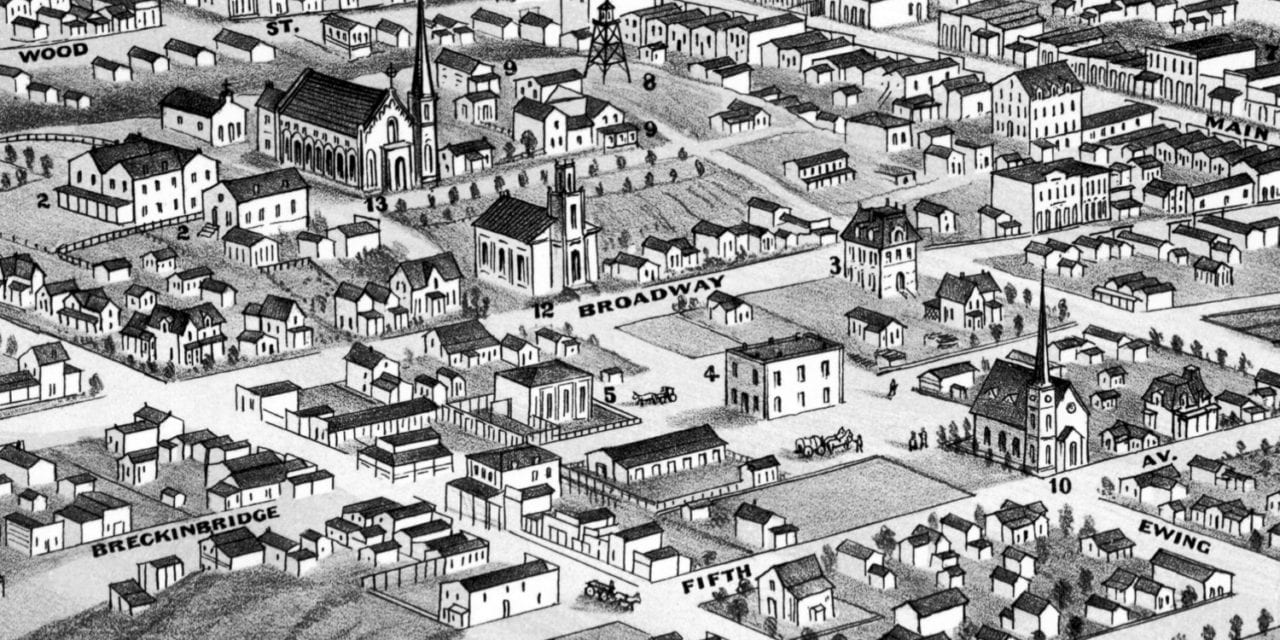 Beautifully detailed map of Helena, Montana from 1875