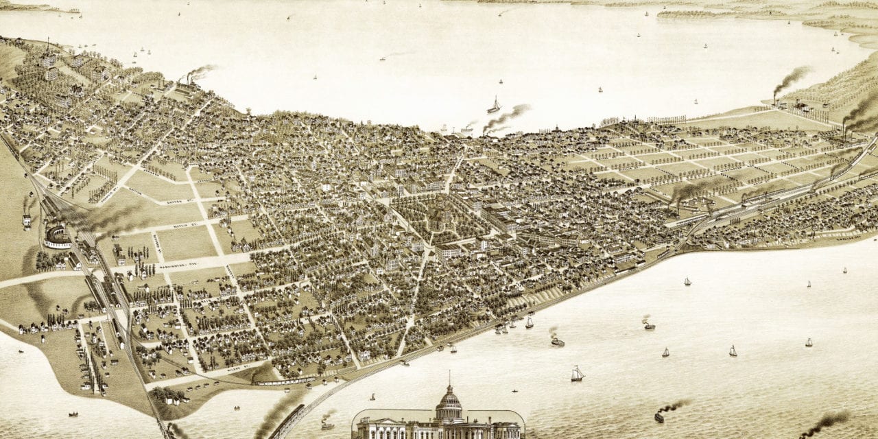 Amazing vintage map of Madison, Wisconsin in 1885