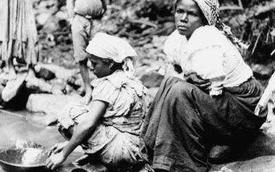 Puerto Rican Women Panning for Gold in a Stream, 1890