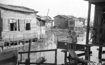 Children near their home in the slum area known as “El Fangitto”