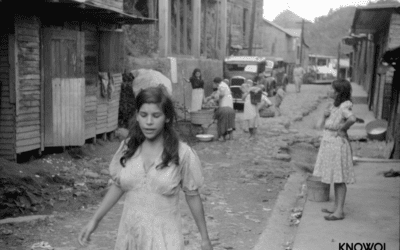 A street in the slum area of the hill town of Lares, Puerto Rico