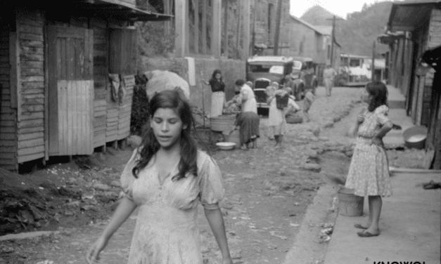 A street in the slum area of the hill town of Lares, Puerto Rico