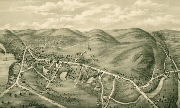 Beautiful old map of South Coventry, CT from 1878