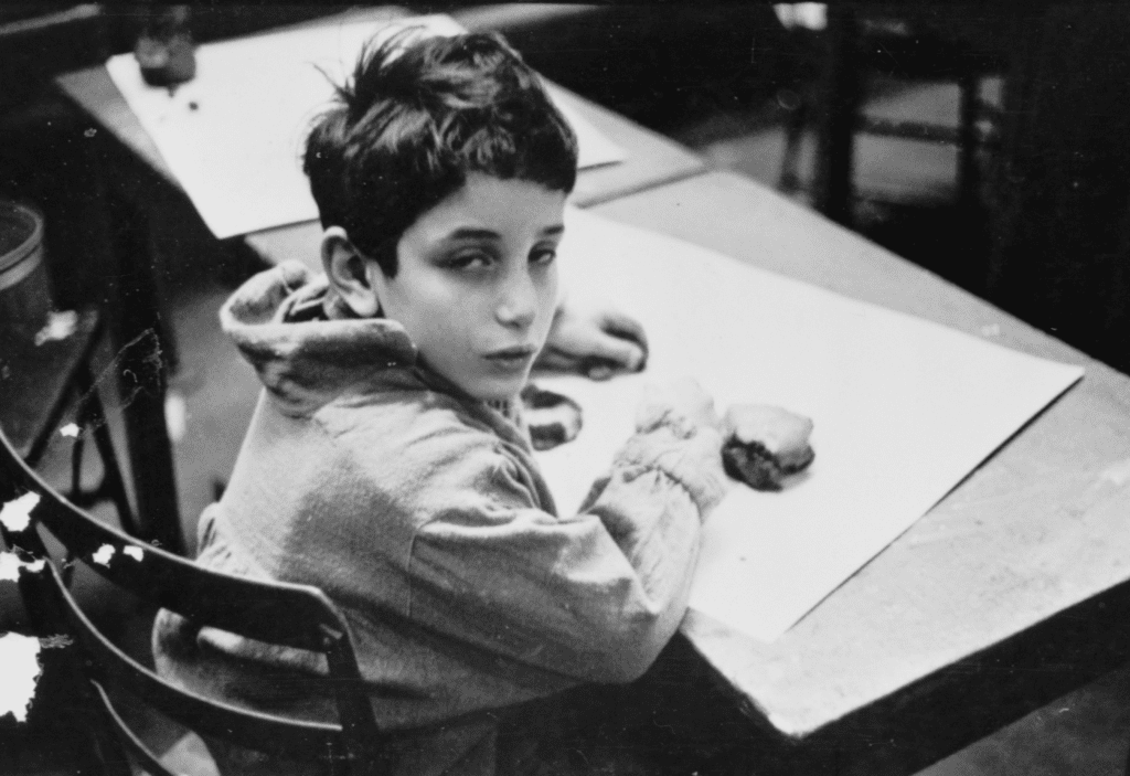 A photograph of a Chicago school boy, taken by Stanley Kubrick