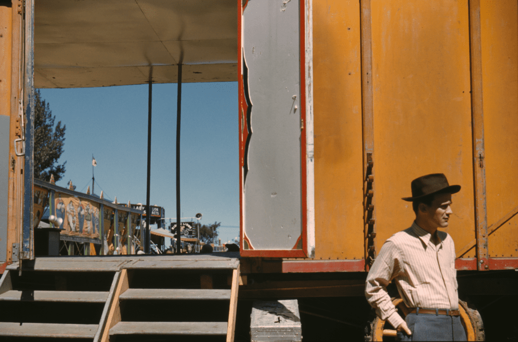 Carnie at the Vermont State Fair in 1942 - Old historical pictures