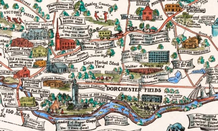 Beautifully restored map of Watertown, MA from 1930