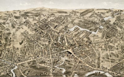 Amazingly detailed map of Taunton, MA from 1875