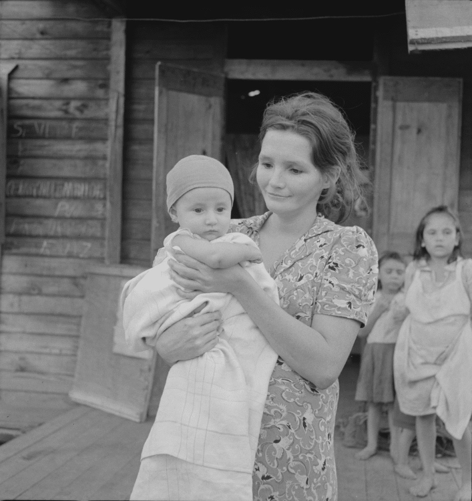 Puerto Rican Woman With Her Child in San Juan Puerto Rico