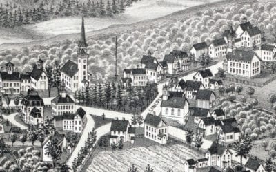 Beautifully restored map of Westford, MA from 1886