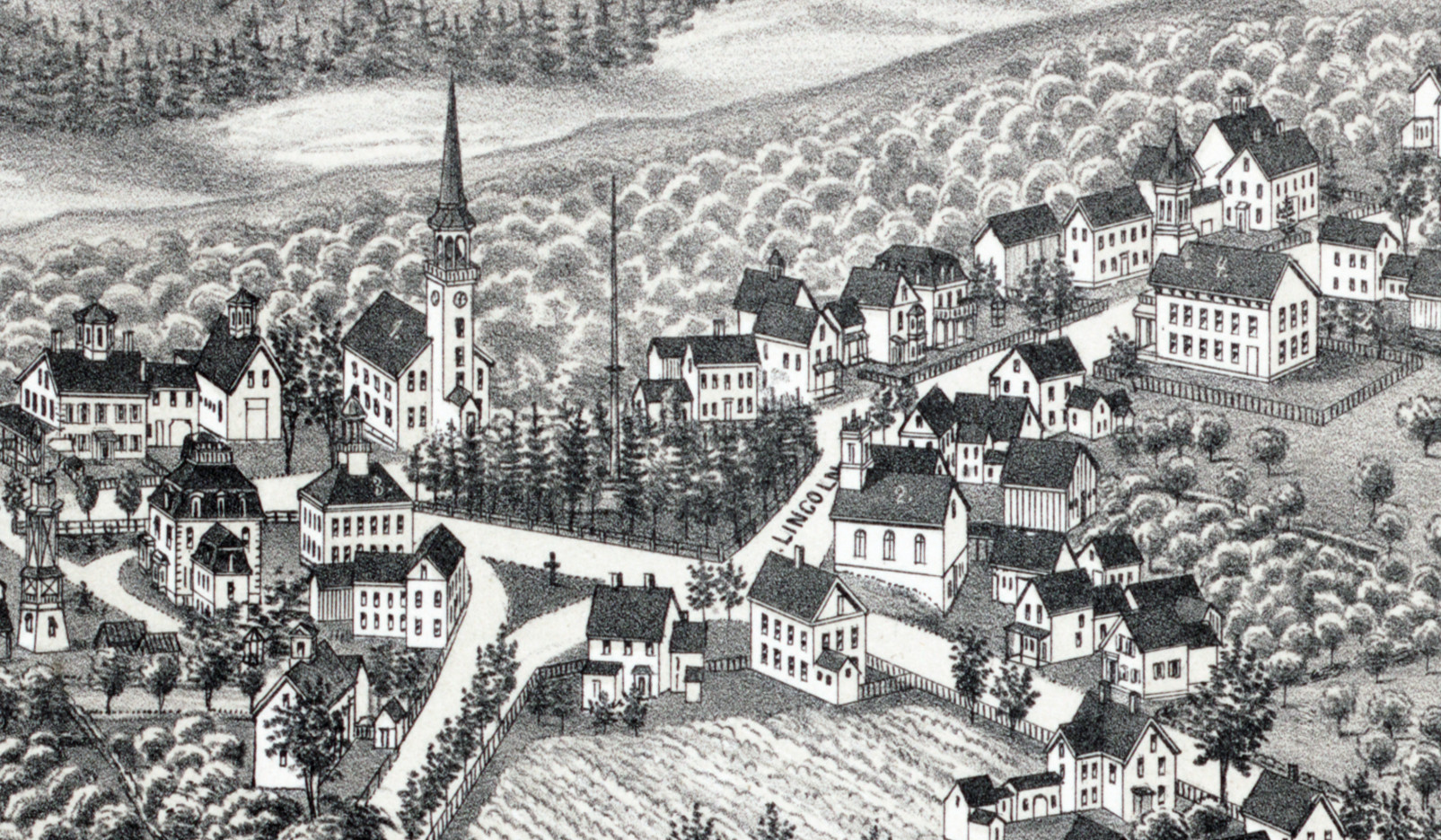 Beautifully restored map of Westford, MA from 1886 KNOWOL