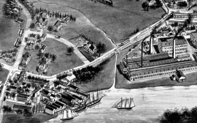Beautifully detailed map of Branford, Connecticut in 1905