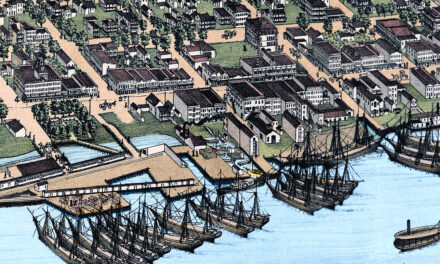 Restored Vintage Map of Jacksonville, Florida 1876
