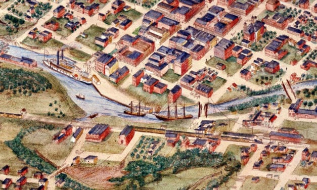 Beautifully detailed map of Houston, Texas from 1873
