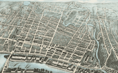Beautifully detailed map of Lawrence, MA from 1876