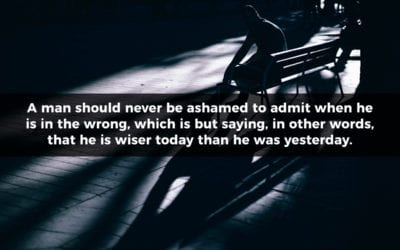 Admit When You Are Wrong