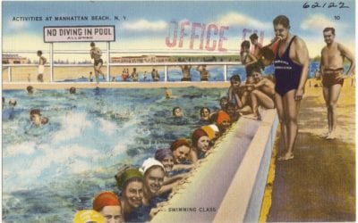 Postcards of Brooklyn’s Manhattan Beach in the 1940’s