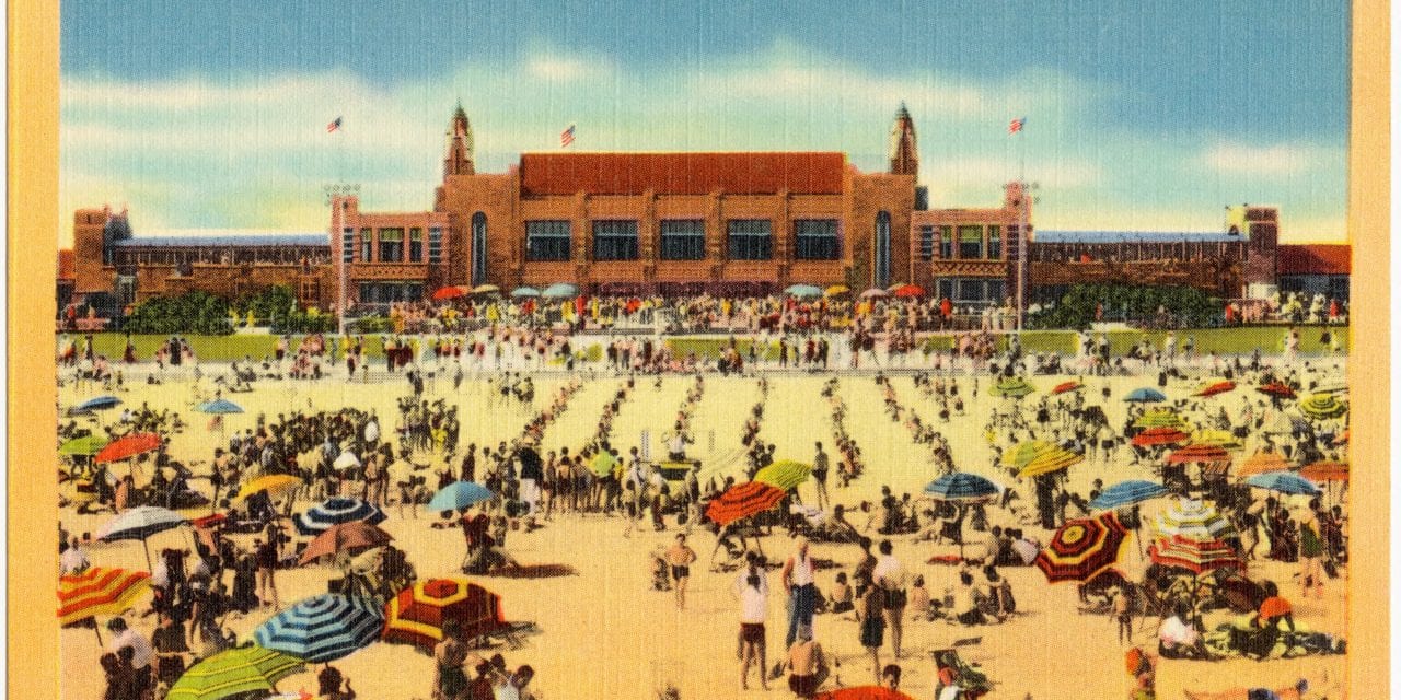 Spend a day at Jones Beach, Long Island in the 1950’s