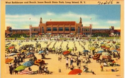 Spend a day at Jones Beach, Long Island in the 1950’s