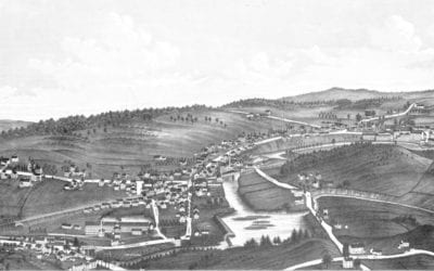 Beautiful vintage map of Moosup, CT from 1889