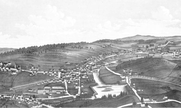 Beautiful vintage map of Moosup, CT from 1889