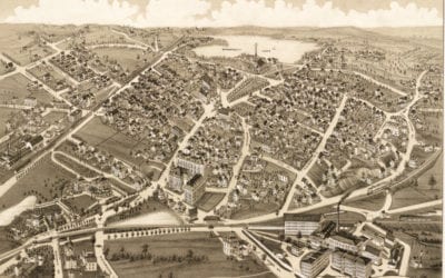 Beautifully restored map of Wakefield, Mass from 1882
