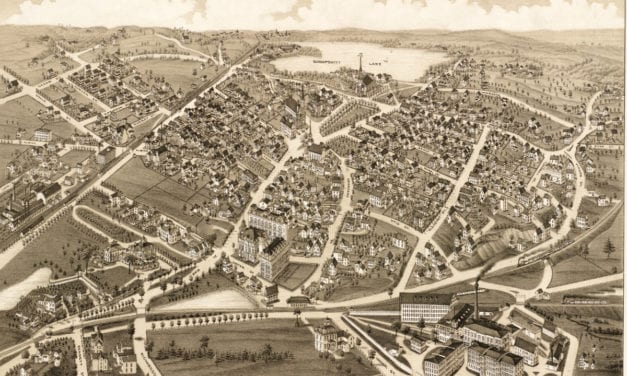 Beautifully restored map of Wakefield, Mass from 1882