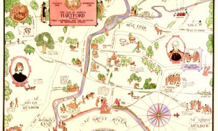 Map of Pioneer Hartford, CT highlights life in the 1600’s