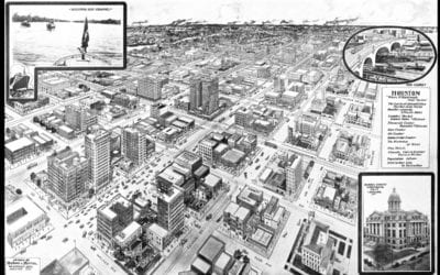 Amazing old map of Houston, Texas from 1912